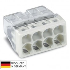 Wago Κλέμμα ταχείας αυτόματης σύνδεσης καλωδίων 8 Θέσεων 0,2-2,5mm² 24Α (2273-208)